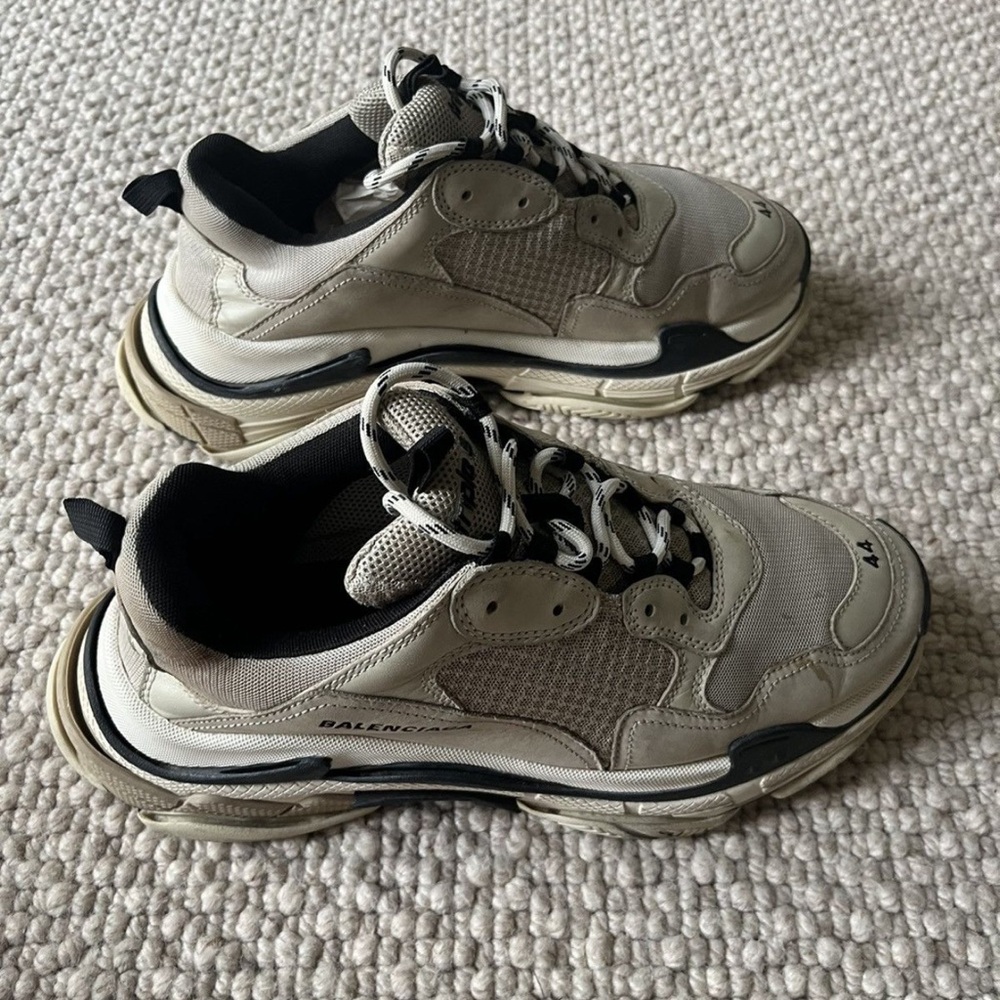 Balenciaga Triple S Neutral Sneakers - Picture 2 of 9